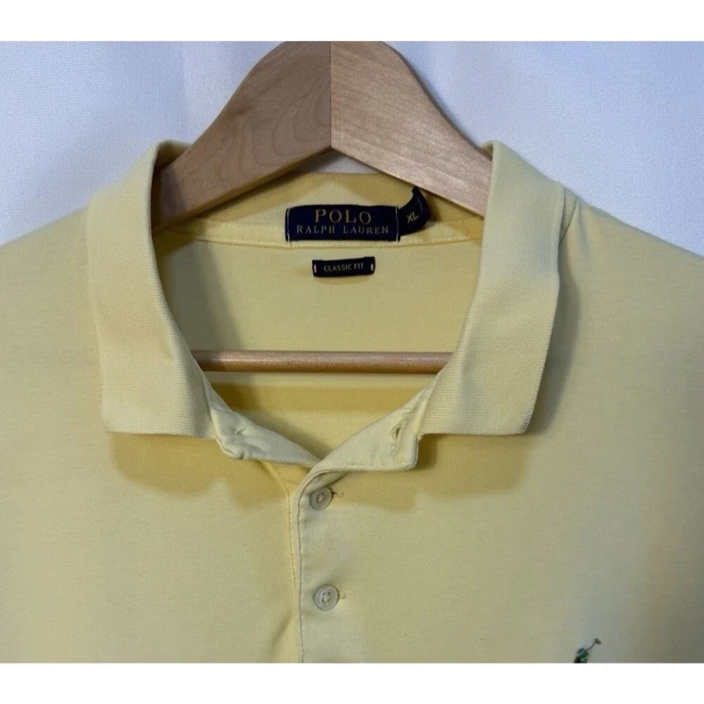 Polo Ralph Lauren Men's XL Short Sleeve Polo Shirt  Solid Classic Fit  Preppy